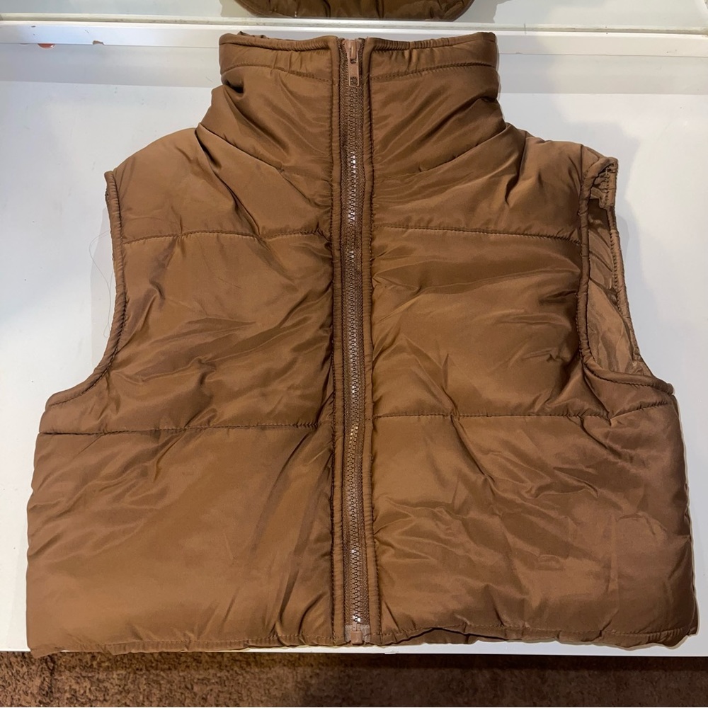 Brown Puffer Vest / Coat